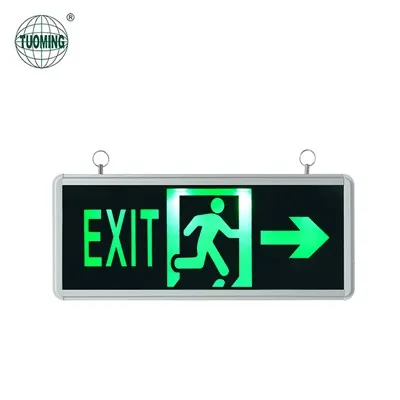 Señales direccionales de salida de incendios